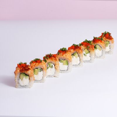 Карамельный лосось спайси в Sushi 34 по цене 560 ₽