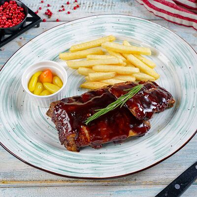 Ребра свиные барбекю в Термос по цене 990 ₽