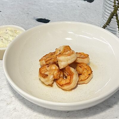 Чесночные креветки с лимонным майо в MAYAR по цене 885 ₽