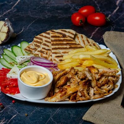 Шаурма на тарелке в Донер Мастер по цене 690 ₽