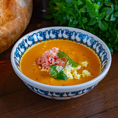 Суп тыквенный с крабом в Сыроварня по цене 590