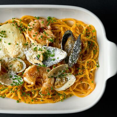 Паста fresca с морепродуктами в Полтора тигра по цене 940