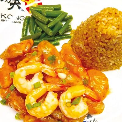 Креветки с баклажанами в Kong Fu по цене 610 ₽