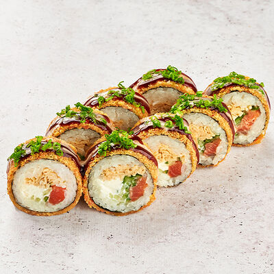 Темпура с копчёной форелью в Рокнроллы по цене 715 ₽