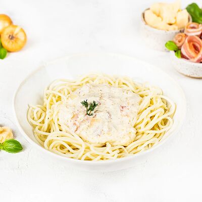 Спагетти Карбонара в У Палыча. С пылу, с жару! по цене 407 ₽