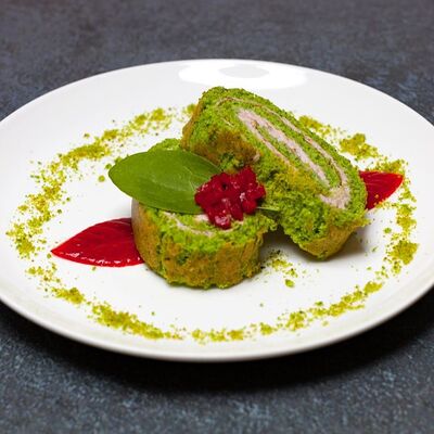 Шпинатный рулет с малиной в #proсчастье по цене 240