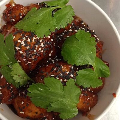 Куриные крылышки в Ками cafe club по цене 462 ₽