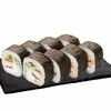 Ролл мини Кожаный угорь и лосось кабаякив Sushishin по цене 985