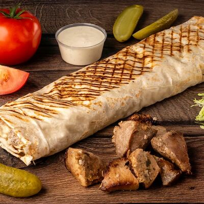 Шаверма Тройная Свинина гриль в GRILL & SUSHIMASTER - ГРИЛЬ и СУШИ МАСТЕР по цене 349