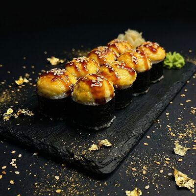 Классический запеченный ролл с угрем в Sushigopizza по цене 419 ₽