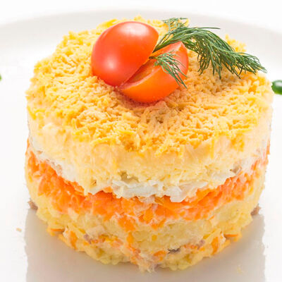 Мимоза со скумбрией собственного копчения в Колбасофф по цене 165