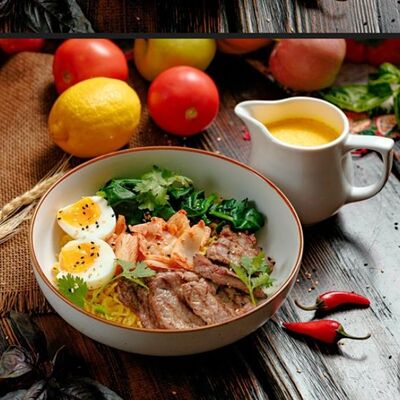 Сырный раменв Антрекот по цене 4000 ₸