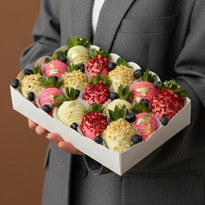 Клубника в шоколаде Солнце (12-15 шт.) в Luna-Клубника в шоколаде по цене 2990 ₽