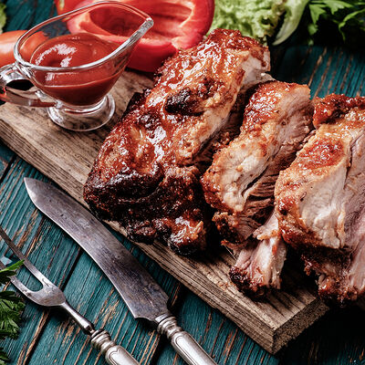 Шашлык из свиных ребер в Долшашлык по цене 680 ₽