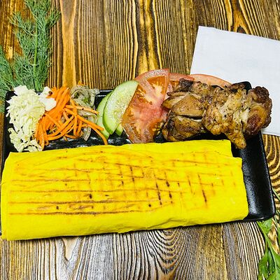 Шаурма с кроликом в сырном лаваше в Шаурма86 по цене 630 ₽