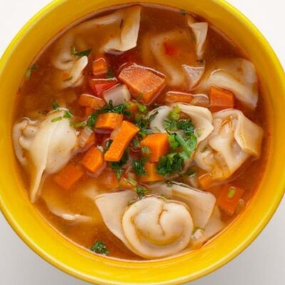 Чучвара с бараниной в КинзаЗа по цене 390 ₽