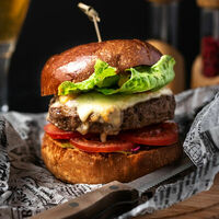 Бургер Папа с рубленой котлетой из говядины в Гастропапы