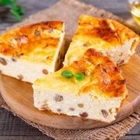 Запеканка из творога с изюмом в Европа
