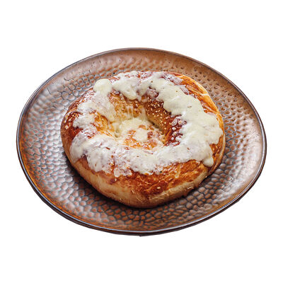 Лепешка с чесноком, маслом и сыром в ИТЛЕ Bistro Halal по цене 220 ₽