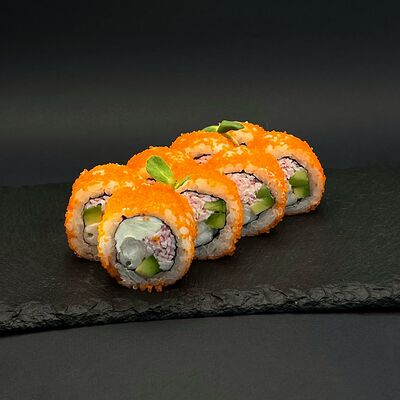 Ролл с креветкой и крабом в Bibik Sushi по цене 487 ₽