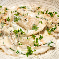 Вареники с картофелем, трюфелем и грибами в Гастромания