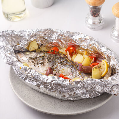 Сибас с овощами в Блеск по цене 690