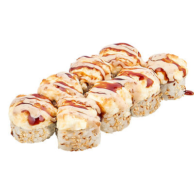 Запечённый ролл с цыплёнком и сыром в Asia по цене 730 ₽