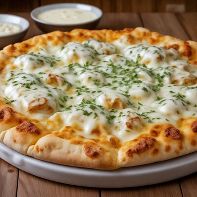 Пицца Чикен с чесночным соусом 28 см в Марсель по цене 800 ₽