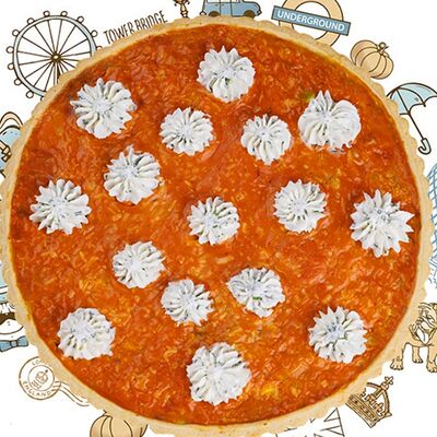 Британский пирог, с курочкой, кабачком и творожным муссом 24 см в Машенькины пироги по цене 1880 ₽