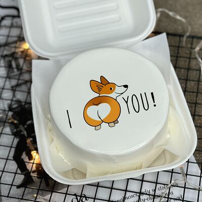 Бенто-торт c корги собачкой в Tort4u по цене 1590 ₽