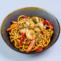 Вок с креветками в терияки соусе в Edoo