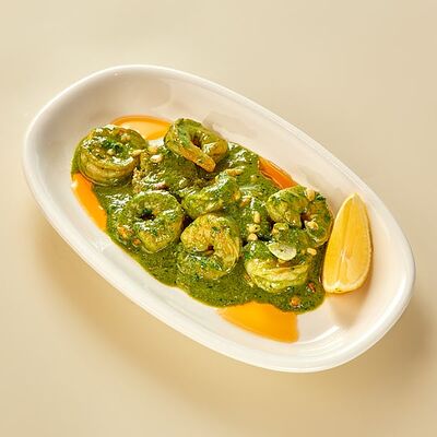 Креветки в соусе песто в Регано по цене 1095 ₽