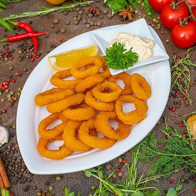 Кольца кальмаров фри в Paulaner Wirtshaus Polyanka по цене 670 ₽
