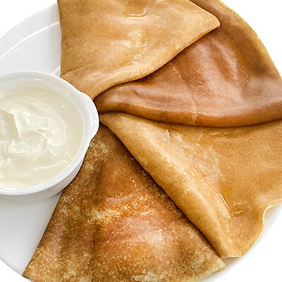 Блинная тарелка со сметаной в Блинная для друзей по цене 770 ₽