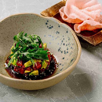 Тартар из тунца с соусом понзув Крем кафе по цене 815 ₽