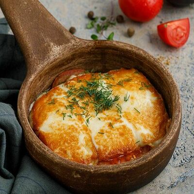 Жареный сыр сулугуни в Баклажан в ТЦ 