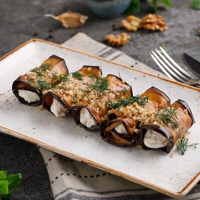 Рулетики из баклажана с сырным кремом в Охота на Енота по цене 490 ₽