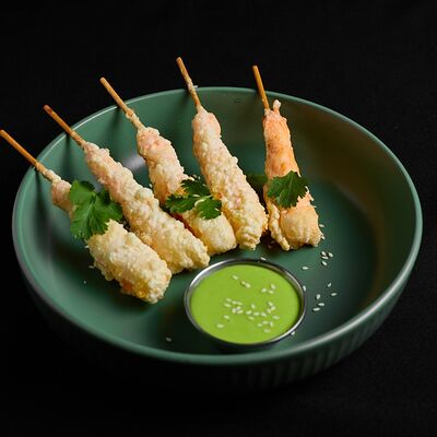 Креветки в соусе васаби в Level kitchenbar по цене 590 ₽