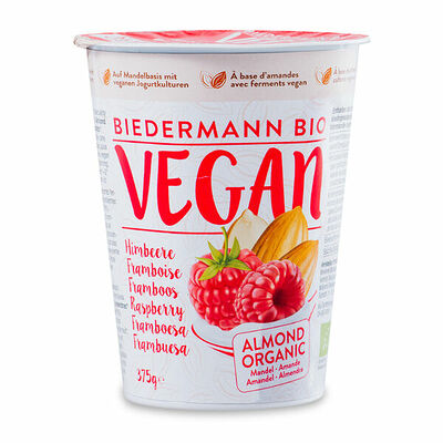 Йогурт Molkerei Biedermann Ag веганский био из миндального молока с малиной Швейцария в Азбука Вкуса Экспресс Меню по цене 419 ₽