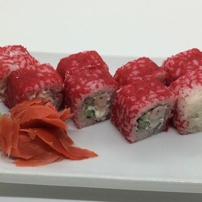 Роллы Калифорния Креветка в Братик Томатик по цене 449 ₽