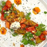 Салат из баклажанов с тайским соусом в Дуэты