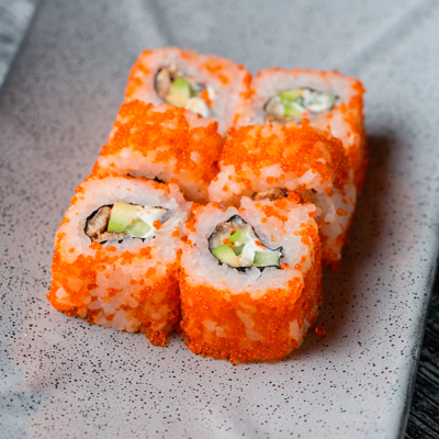 Ролл Калифорния с угрем в БАМБУК-БАР по цене 450 ₽