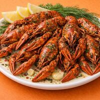 Раки жареные с ароматными травами в Невская пицца
