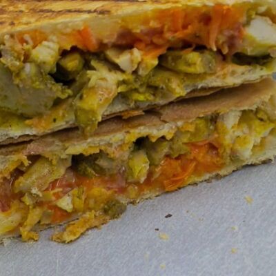 Гирос с курицей в Шаверма-бар Рыба мОя по цене 400 ₽