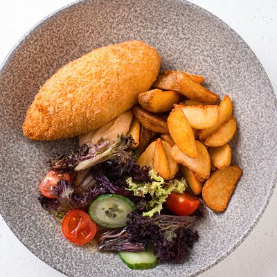 Шницель с картофелем в Березка по цене 35 р.