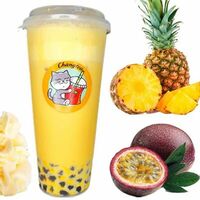 Bubble tea со вкусом маракуйи и ананаса с крем-чизом в Вьет Лотос