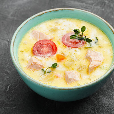 Сливочный суп с лососем в Гранат по цене 540