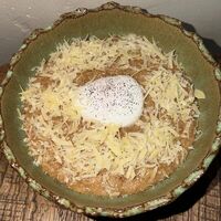 Злаковая каша, пашот, сыр в Айна