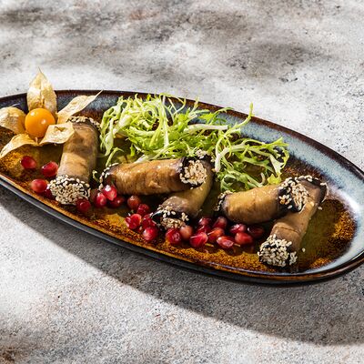 Рулетики из баклажанов с сыром в Броско Premium Grill по цене 660 ₽