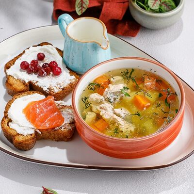 Карельская уха в Чайхана Пахвала по цене 620 ₽